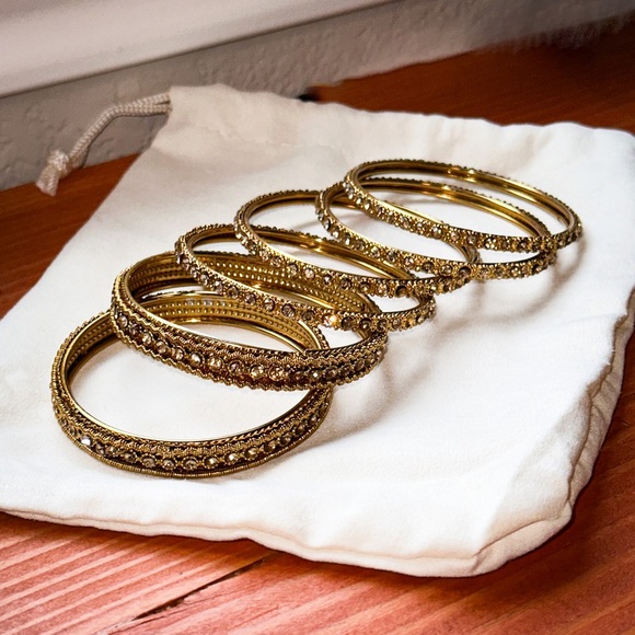 Rhinestone Bangle Bracelets - Picture 2 of 7